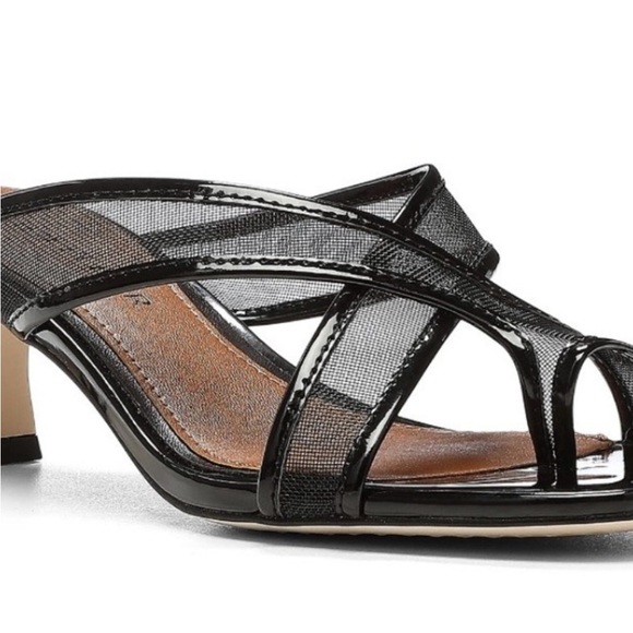 Elegant Black Women's Heeled Sandals - Picture 2 of 7